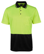 JB's Wear Hi Vis Jacquard Non Cuff Polo 6HJNC