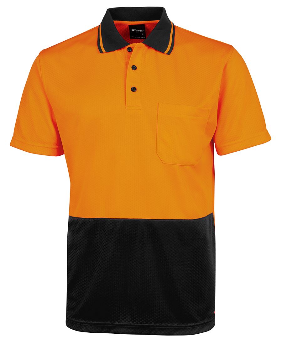 JB's Wear Hi Vis Jacquard Non Cuff Polo 6HJNC