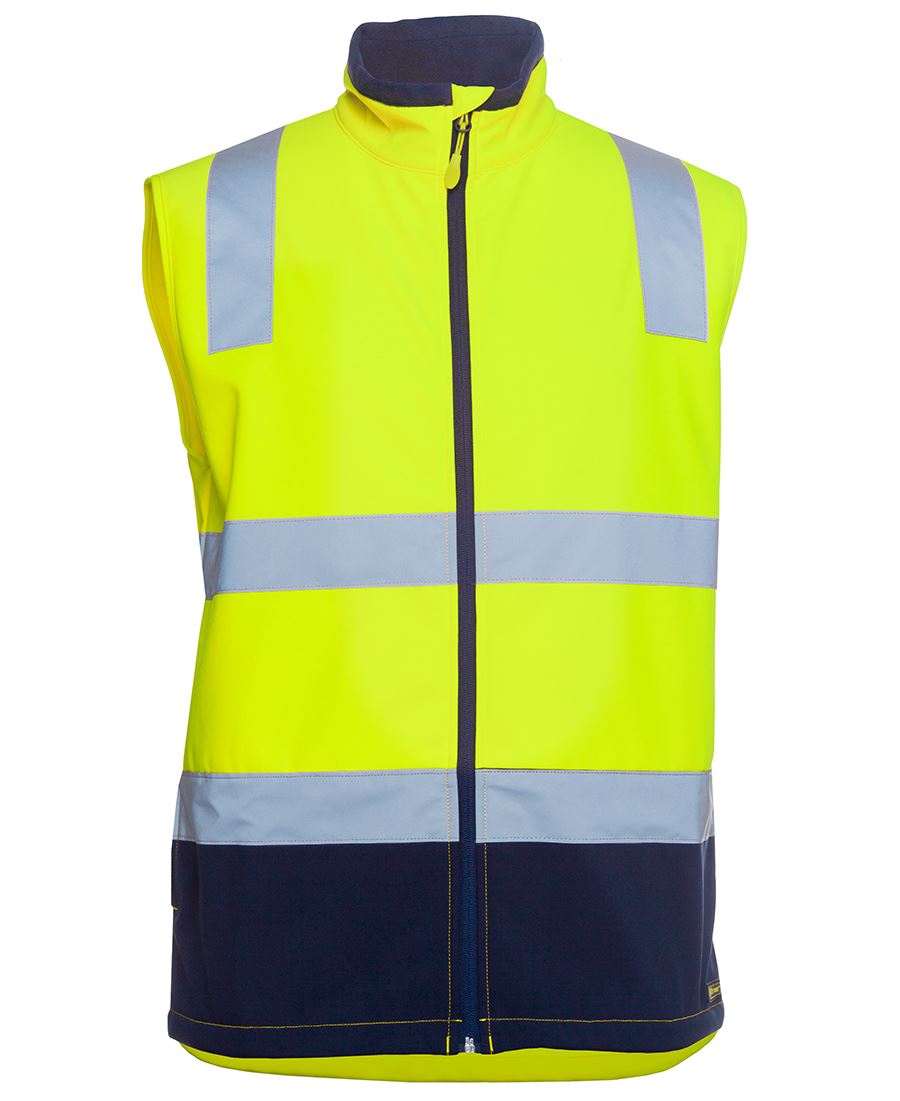 JB's Wear Hi Vis D+N Water Resistant Softshell Vest 6DWV