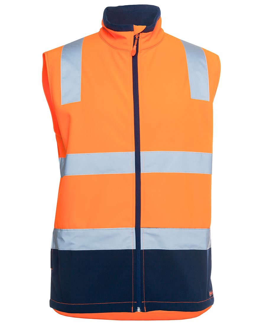 JB's Wear Hi Vis D+N Water Resistant Softshell Vest 6DWV