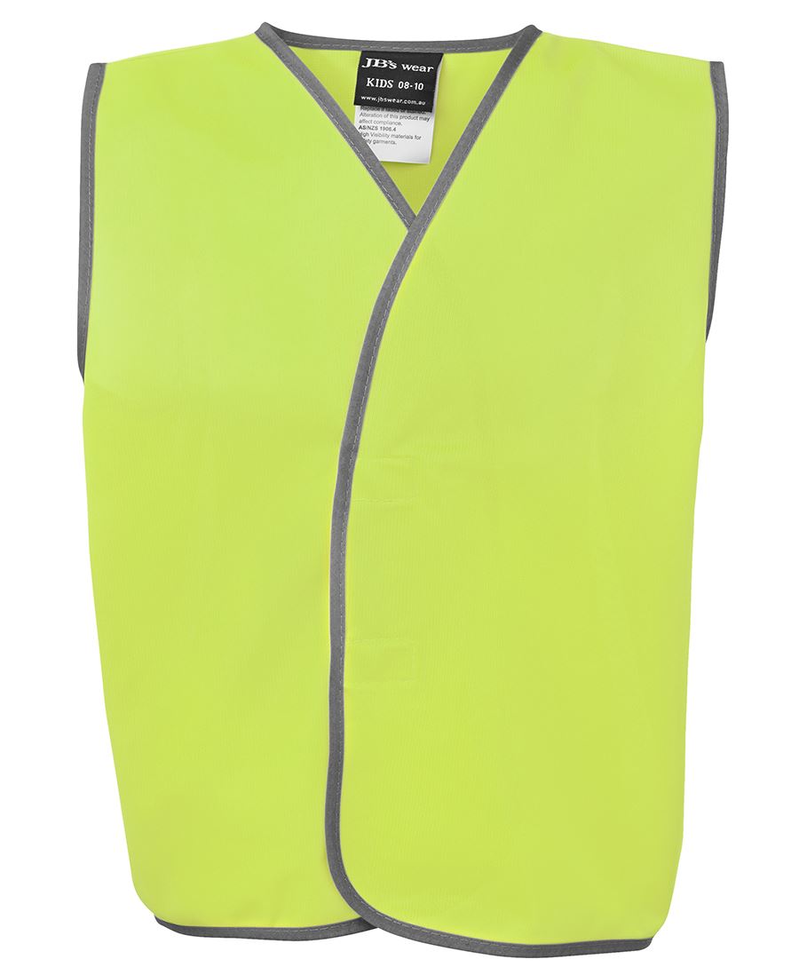 JB's Wear Kids Hi Vis Safety Vest 6HVSU