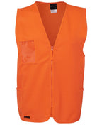 JB's Wear Hi Vis Zip Safety Vest 6HVSZ