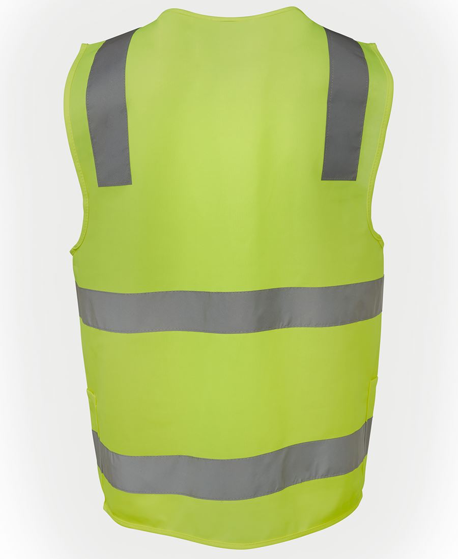 JB's Wear Hi Vis (D+N) Zip Safety Vest 6DNSZ