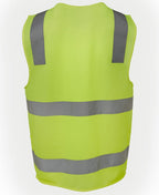 JB's Wear Hi Vis (D+N) Zip Safety Vest 6DNSZ