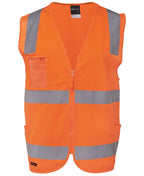 JB's Wear Hi Vis (D+N) Zip Safety Vest 6DNSZ