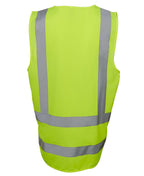 JB's Wear Hi Vis Zip Drop Tail H Pattern (D+N) Vest 6DNDV