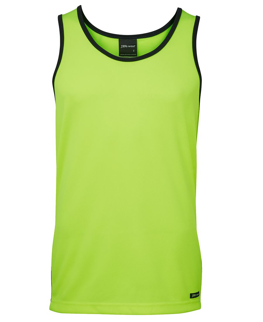 JB's Wear Hi Vis Contrast Singlet 6HCS4