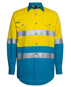 JB's Wear Hi Vis L/S (D+N) 150G Work Shirt 6DNWL