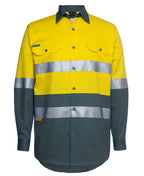 JB's Wear Hi Vis L/S (D+N) 150G Work Shirt 6DNWL