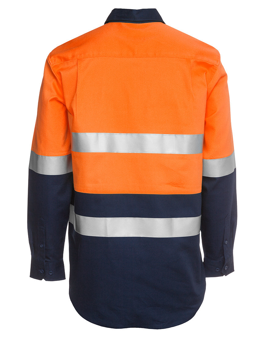 JB's Wear Hi Vis L/S (D+N) 190g Close Front Shirt 6HWCF