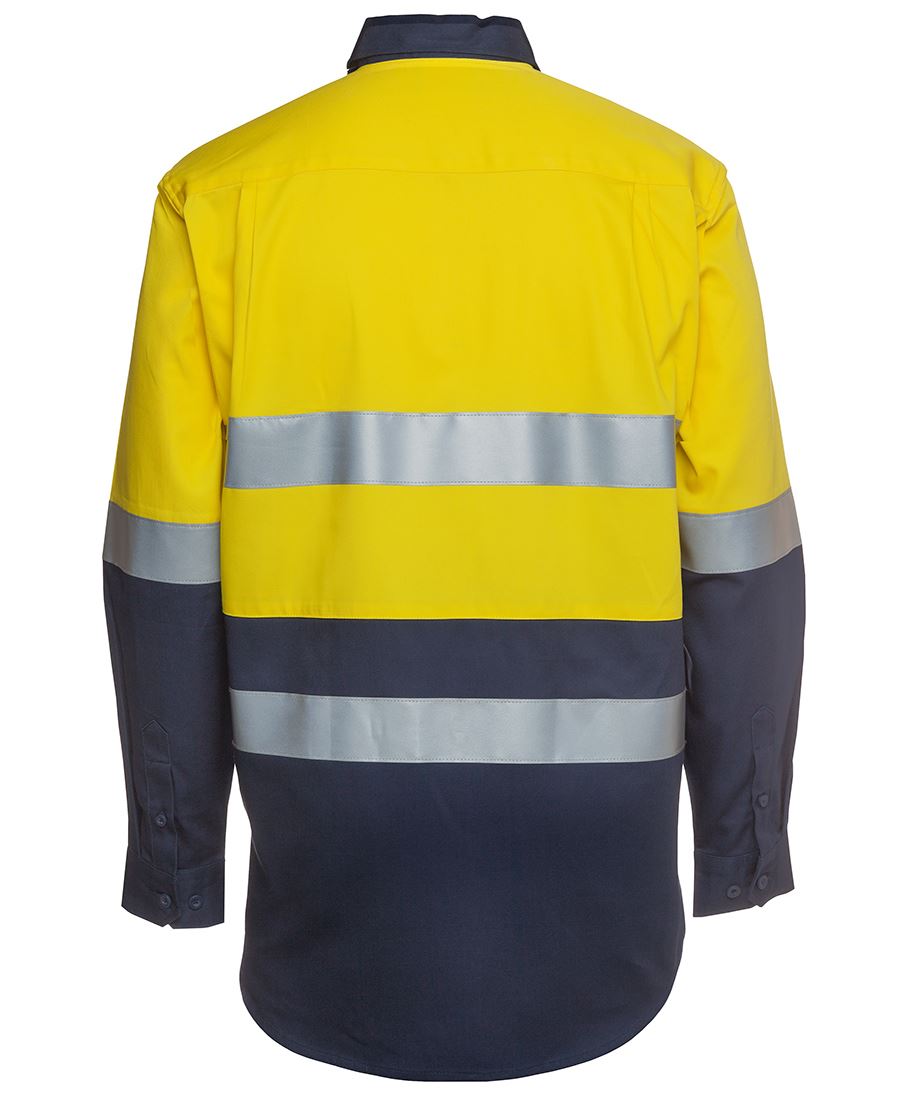 JB's Wear Hi Vis (D+N) L/S 190G Shirt 6HLS