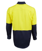 JB's Wear Hi Vis L/S 190g Close Front Shirt 6HVCF