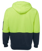 JB's Wear Hi Vis Full Zip Fleecy Hoodie 6HVH