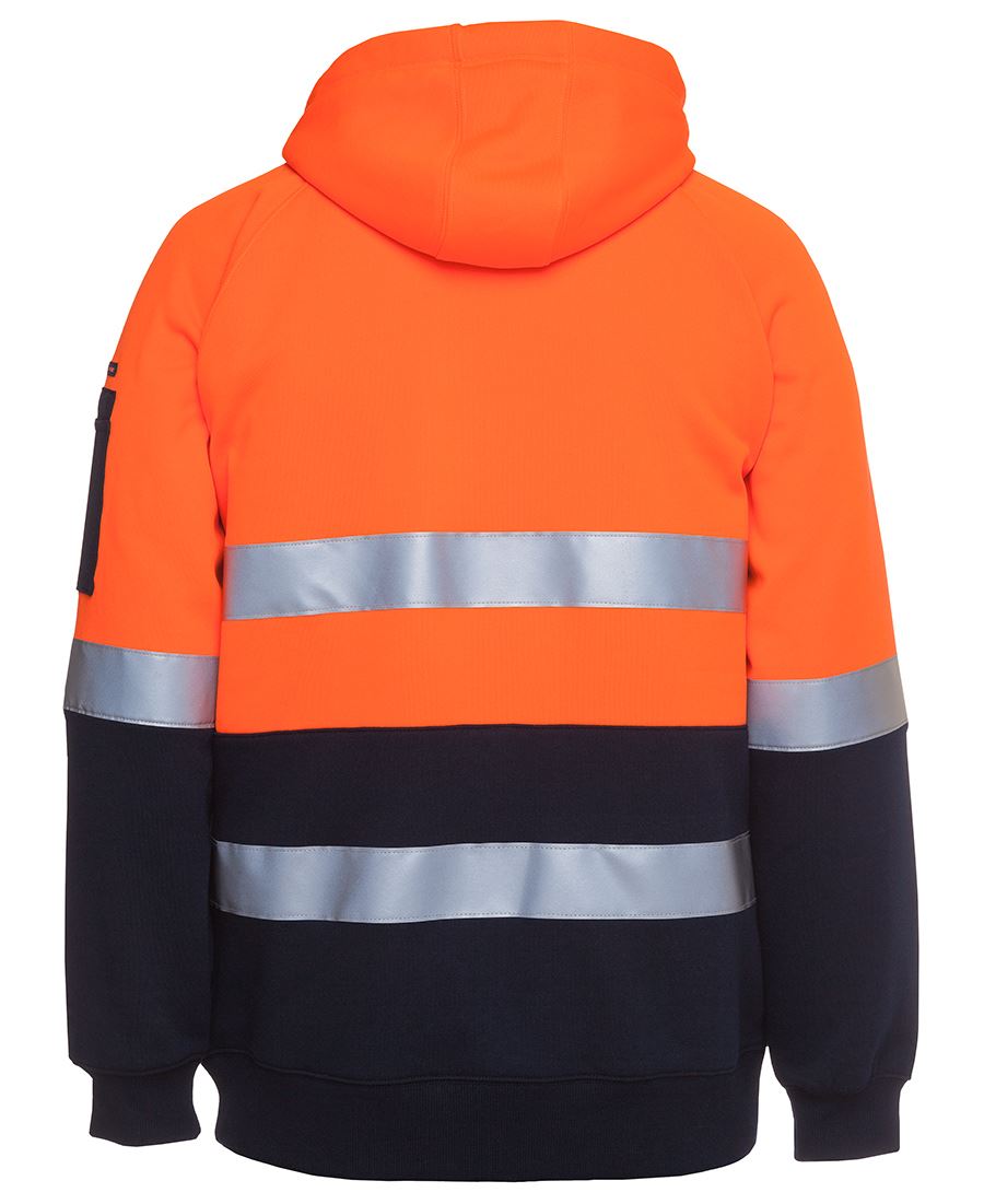 JB's Wear Hi Vis (D+N) Full Zip Fleecy Hoodie 6DNH