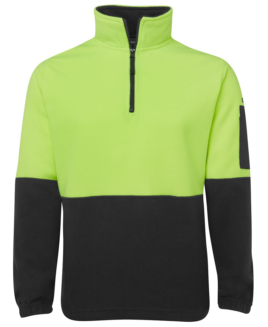 JB's Wear Hi Vis 1/2 Zip Polar Fleece 6HVPF