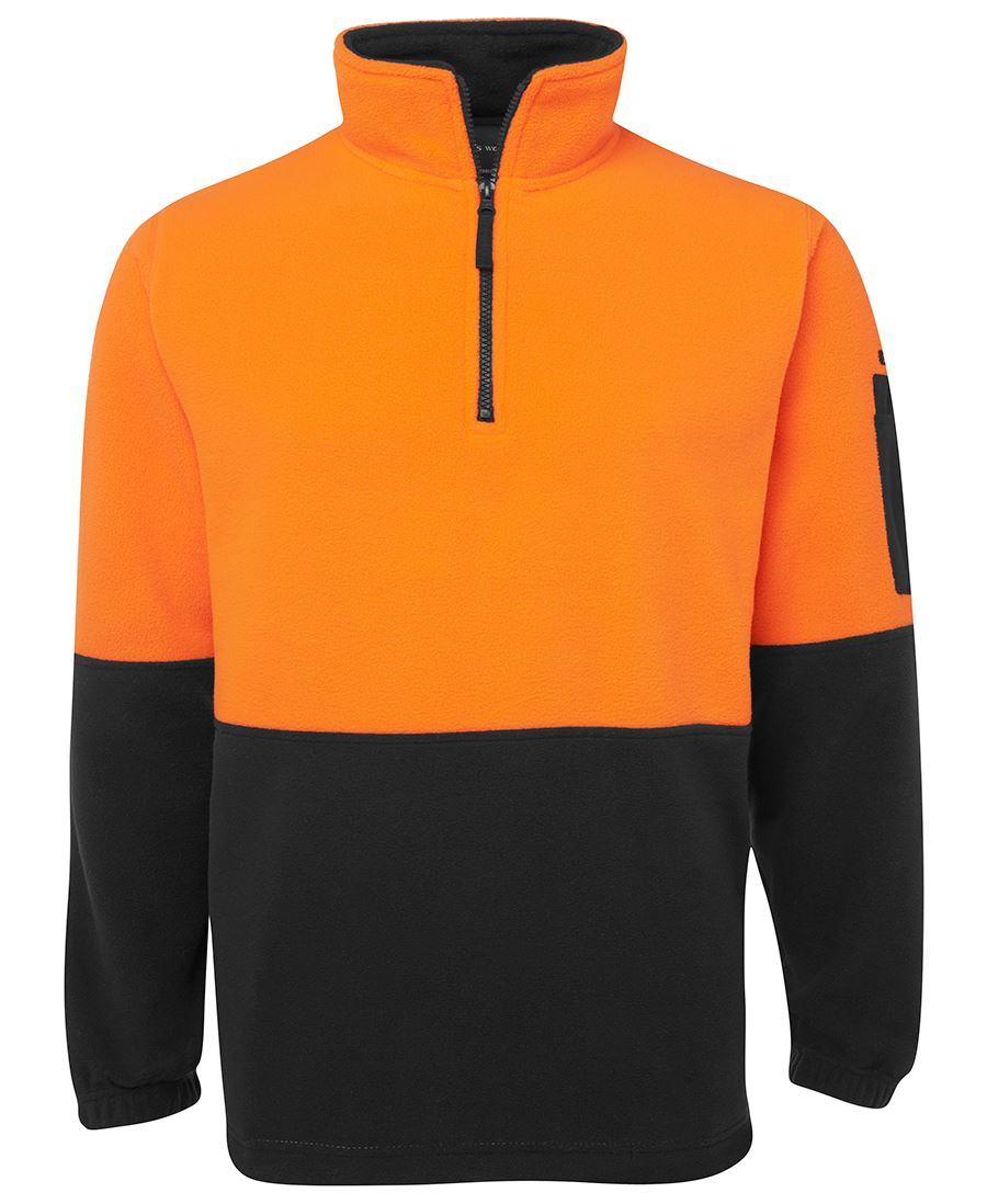 JB's Wear Hi Vis 1/2 Zip Polar Fleece 6HVPF
