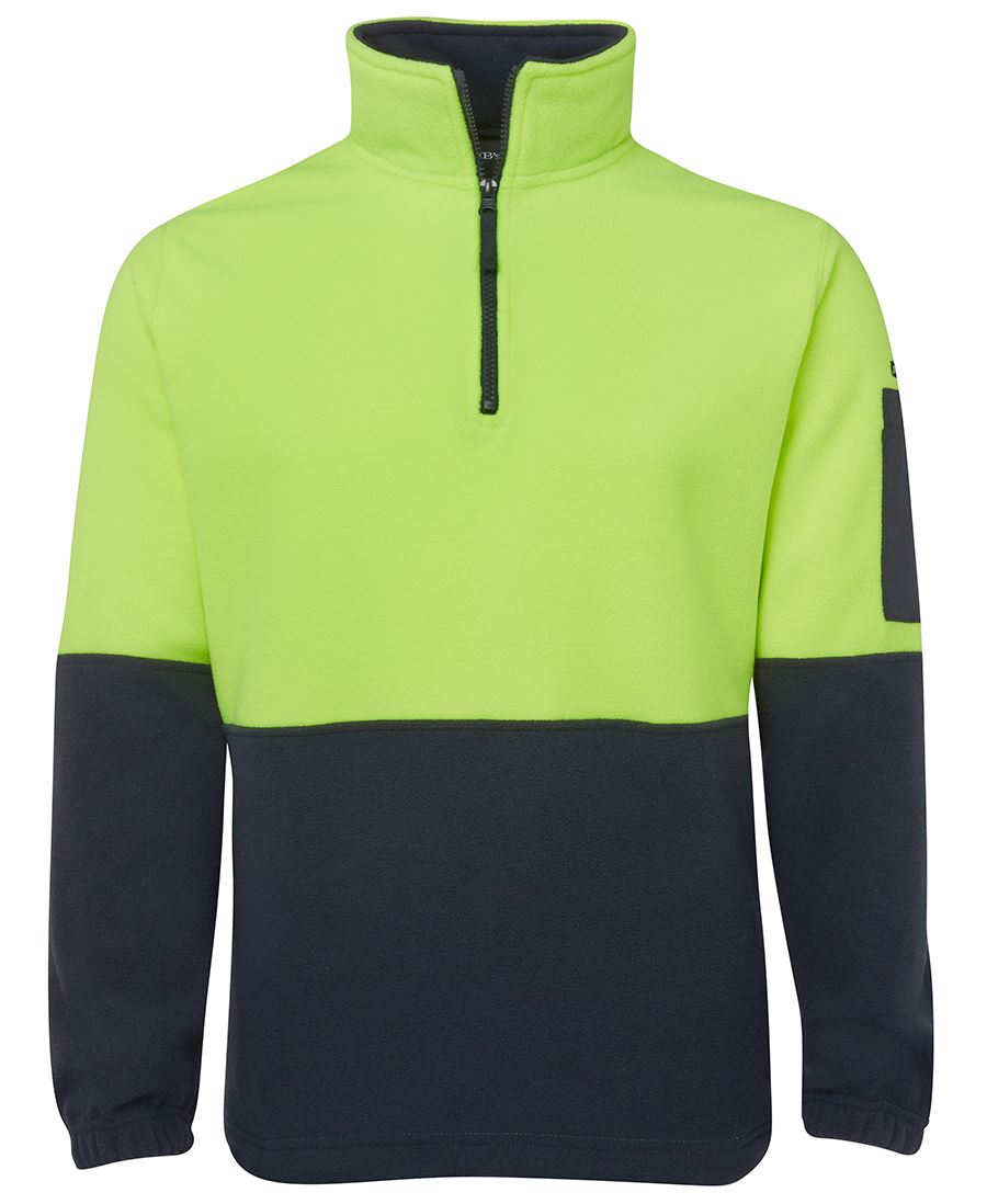 JB's Wear Hi Vis 1/2 Zip Polar Fleece 6HVPF