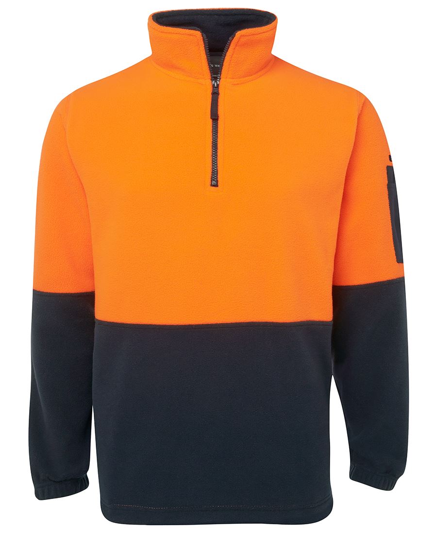 JB's Wear Hi Vis 1/2 Zip Polar Fleece 6HVPF