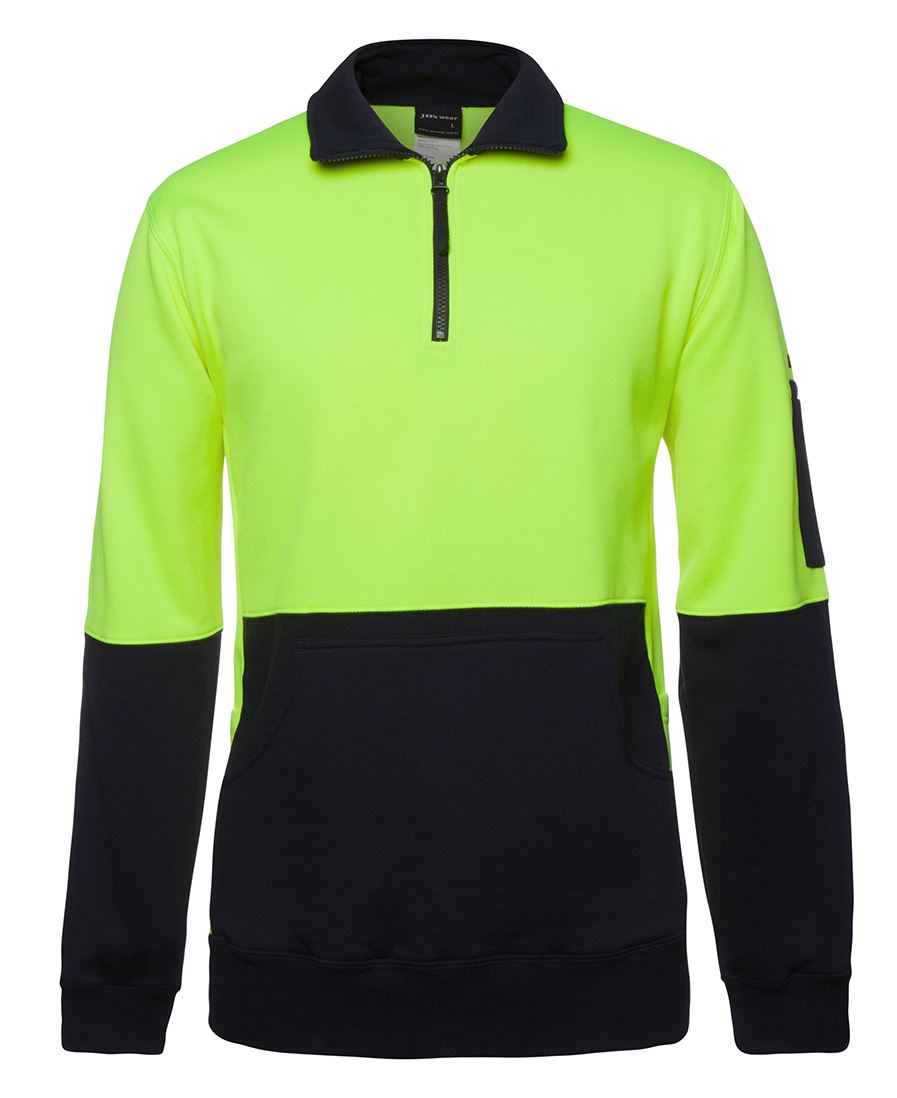 JB's Wear Hi Vis 330G 1/2 Zip Fleece 6HVPZ