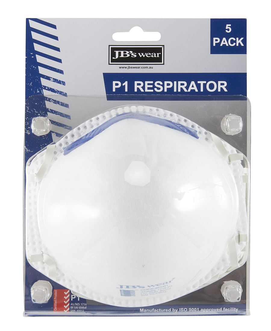 JB's Wear BLISTER (5PC) P1 RESPIRATOR 8C00