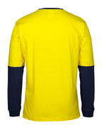 JB's Wear HI VIS L/S CREW NECK COTTON T-SHIRT 6HVTN