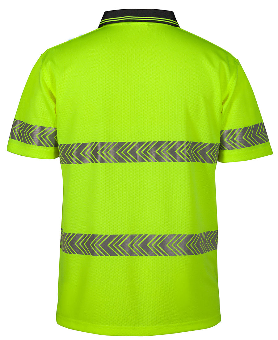JB's Wear HI VIS S/S SEGMENTED TAPE POLO 6HSST