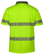 JB's Wear HI VIS S/S SEGMENTED TAPE POLO 6HSST