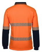 JB's Wear HI VIS L/S SEGMENTED TAPE POLO 6HLST