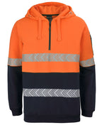 JB's Wear HI VIS 1/2 ZIP SEGMENTED TAPE HOODIE 6HZSH