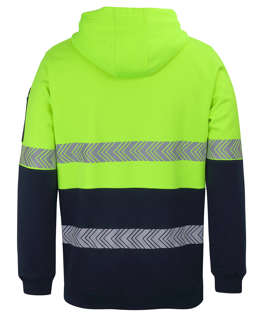 JB's Wear HI VIS 1/2 ZIP SEGMENTED TAPE HOODIE 6HZSH