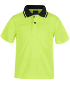 ADULTS AND KIDS HI VIS NON CUFF TRADITIONAL POLO 6HVNC