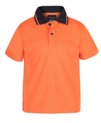 ADULTS AND KIDS HI VIS NON CUFF TRADITIONAL POLO 6HVNC