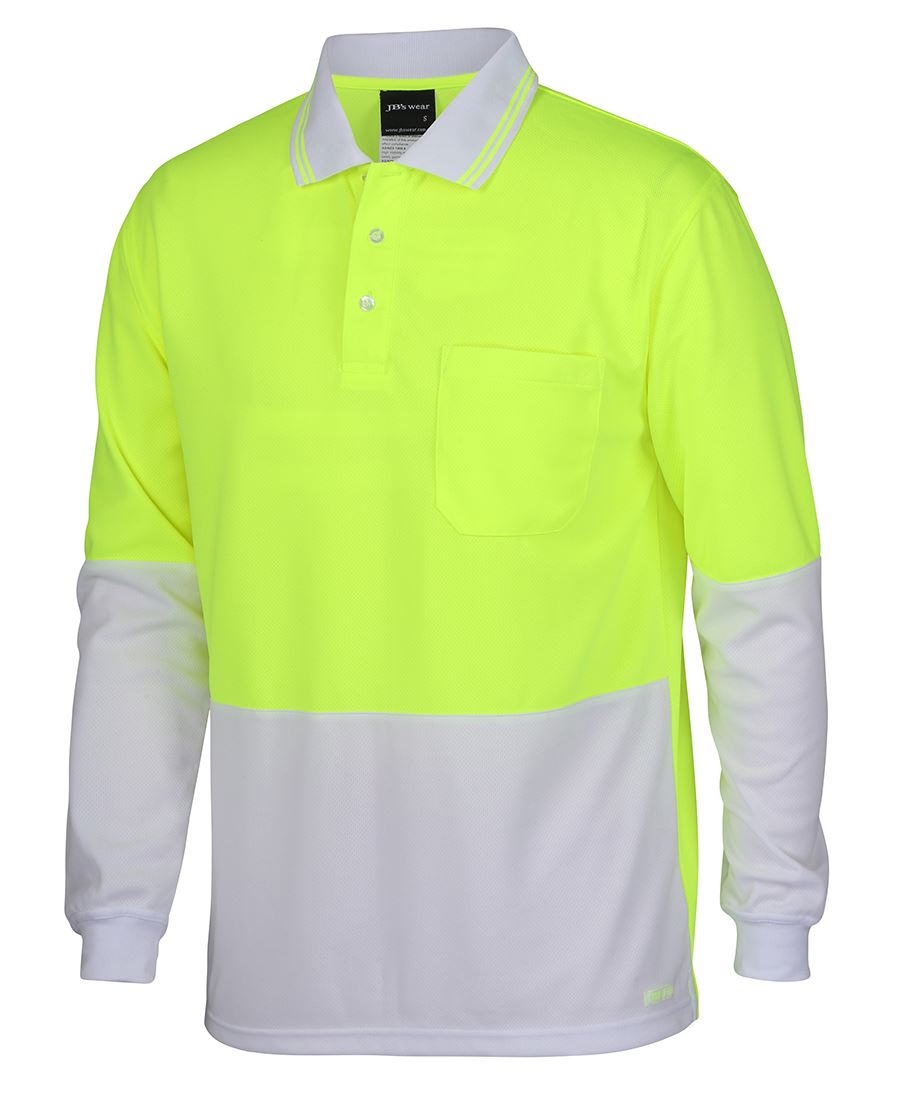 JB's Wear Hi Vis L/S Trad Polo 6HVPL