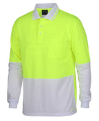 JB's Wear Hi Vis L/S Trad Polo 6HVPL