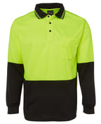 JB's Wear Hi Vis L/S Trad Polo 6HVPL