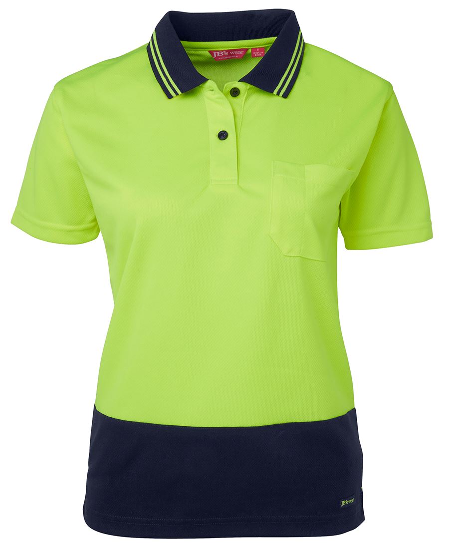 JB's Wear Ladies Hi Vis S/S Comfort Polo 6LHCP
