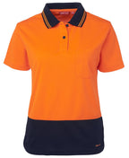 JB's Wear Ladies Hi Vis S/S Comfort Polo 6LHCP