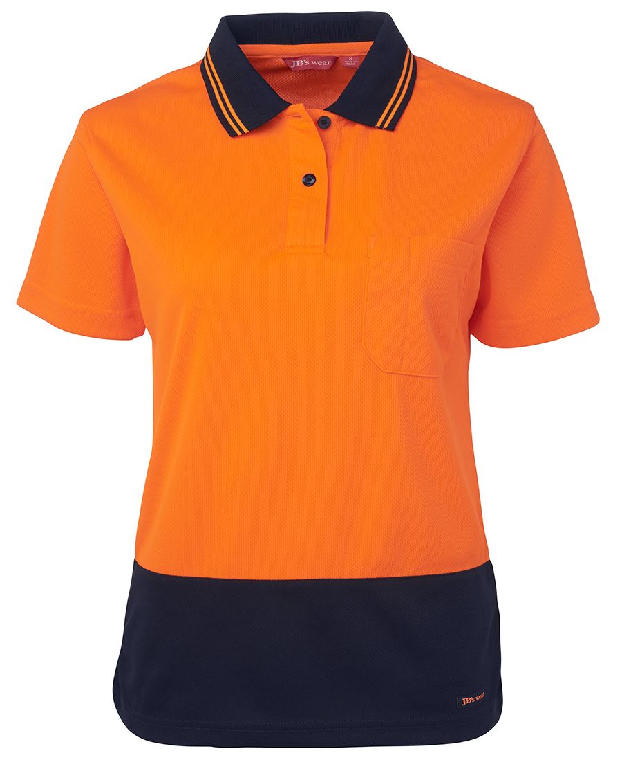 JB's Wear Ladies Hi Vis S/S Comfort Polo 6LHCP