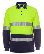 JB's Wear Hi Vis L/S (D+N) Traditional Polo 6HVSL