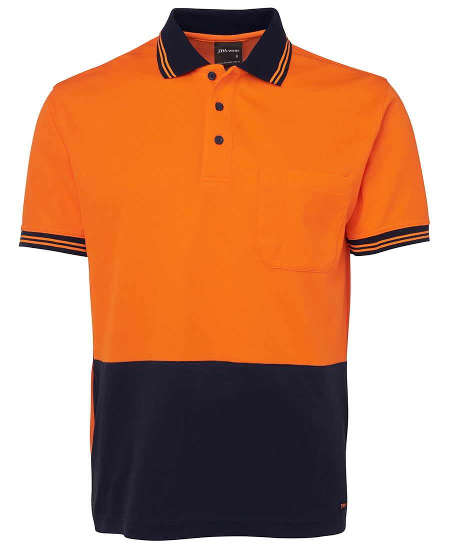 JB's Wear Hi Vis S/S Cotton Back Polo 6HPS