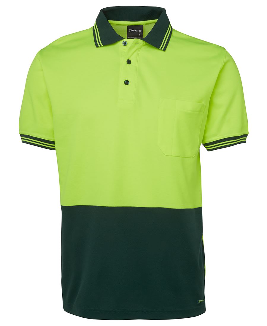 JB's Wear Hi Vis S/S Cotton Back Polo 6HPS