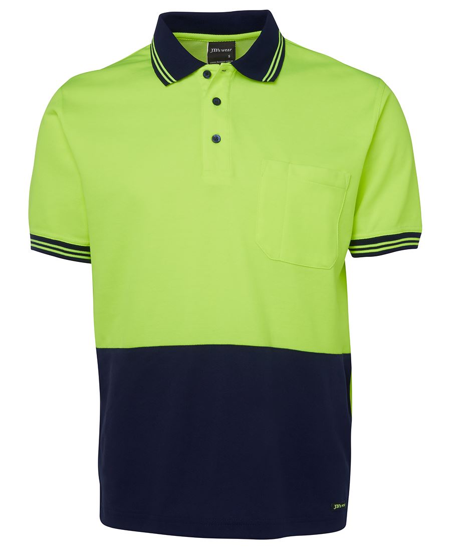 JB's Wear Hi Vis S/S Cotton Back Polo 6HPS