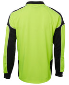 JB's Wear Hi Vis L/S Arm Panel Polo 6AP4L