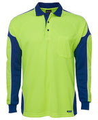 JB's Wear Hi Vis L/S Arm Panel Polo 6AP4L