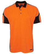 JB's Wear Hi Vis S/S Arm Panel Polo 6AP4S