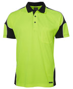 JB's Wear Hi Vis S/S Arm Panel Polo 6AP4S
