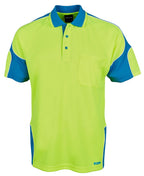 JB's Wear Hi Vis S/S Arm Panel Polo 6AP4S