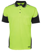 JB's Wear Hi Vis Contrast Piping Polo 6HCP4