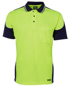 JB's Wear Hi Vis Contrast Piping Polo 6HCP4