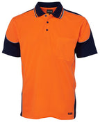 JB's Wear Hi Vis Contrast Piping Polo 6HCP4